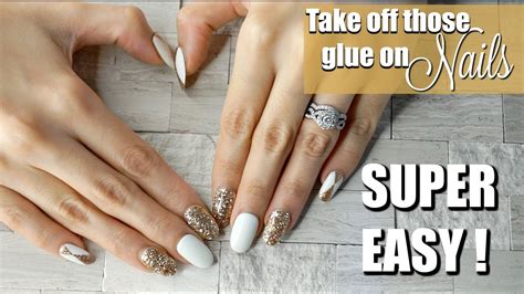 taking off glue on nails